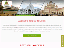 Tablet Screenshot of ecotourism.co.in