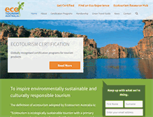Tablet Screenshot of ecotourism.org.au
